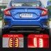 Светодиодный задний бампер для Honda Civic, красный, АБ
