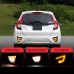 Задний бампер Honda Jazz Fit CR-V красный светодиодный 
