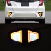 Задний бампер Honda Jazz Fit CR-V красный светодиодный 
