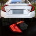 Задние фонари Honda Civic красного цвета LED