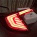 Задние фонари Honda Civic красного цвета LED
