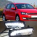 Дневные ходовые огни Volkswagen Polo белого цвета со св