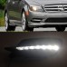 Дневные ходовые огни Mercedes C-klasse белого цвета LED