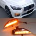 Светодиодный сигнал поворота для Infiniti Q50 белого цв