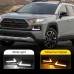 Светодиодные дневные ходовые огни Toyota RAV4 белого цв