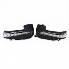 Боковое Зеркало с Led Сигналом для Toyota Hilux Fortuner Innova - Желтое, Abs+led