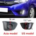 Дневные ходовые огни Honda Jazz Fit, светодиодные, бело
