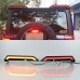 Сплиттер заднего крыла для Jeep Wrangler красный/тониро