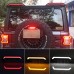 Сплиттер заднего крыла для Jeep Wrangler красный/тониро