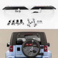 Сплиттер Заднего Крыла для Jeep Wrangler Красный/тонированный