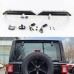 Сплиттер заднего крыла для Jeep Wrangler красный/тониро