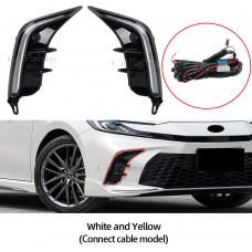 Дневные Ходовые Огни Toyota Camry Белого Цвета с Желтым Поворотником (Sport Plus model)
