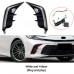 Дневные ходовые огни Toyota Camry белого цвета с желтым
