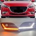 Дневные ходовые огни Mazda 3 Axela белого цвета из ABS-