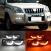 Светодиодные ДХО для Toyota Land Cruiser Prado Белого ц