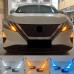 Дневные ходовые огни Nissan Qashqai J12 белого цвета из