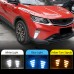 Дневные ходовые огни Geely Coolray белого цвета, АБС + 