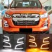 Дневные ходовые огни Isuzu D-Max белого цвета LED