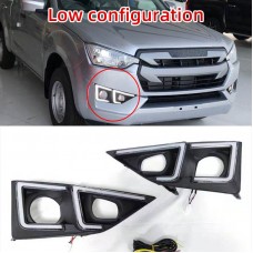 Светодиодные Дневные Ходовые Огни Isuzu D-max, белые, для 2012-2023, с динамическим поворотом

