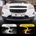 Дневные ходовые огни Chevrolet Trax белого цвета из АБС