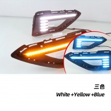 Динамический Желтый Светодиодный Указатель Поворота для Volkswagen Jetta, Abs + Светодиод, Белый (Белый желтый синий)