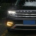 Дневные ходовые огни Volkswagen Teramont с желтым повор