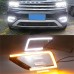 Дневные ходовые огни Volkswagen Teramont с желтым повор