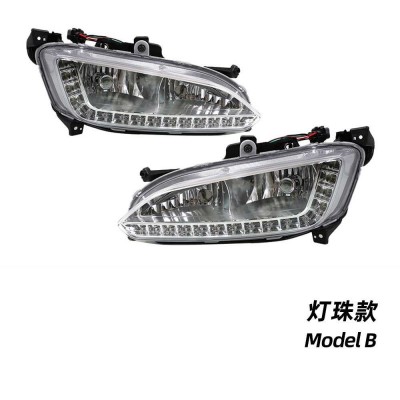 Светодиодные дневные ходовые огни Hyundai Santa Fe, бел