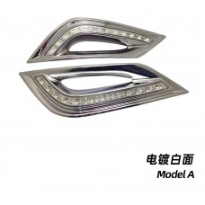 Дневные Ходовые Огни Hyundai Sonata 8 Белого Цвета (Модель белый и желтый)