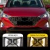 Дневные ходовые огни Hyundai Solaris Accent с желтым ук