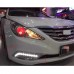 Дневные ходовые огни Hyundai Sonata белого цвета из ABS