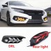 Светодиодные дневные ходовые огни Honda Civic белого цв