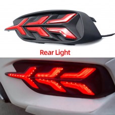 Светодиодные Дневные Ходовые Огни Honda Civic Белого Цвета (Задний фонарь красный)