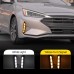 Противотуманная фара Hyundai Elantra белого цвета с жел