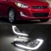 Дневные ходовые огни Hyundai Solaris/Accent/Verna, белы