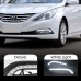 Светодиодные дневные огни Hyundai Sonata белого цвета