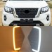 Противотуманные фары Nissan Navara NP300 белого цвета и