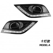 Светодиодные Дневные Ходовые Огни Drl для Nissan Almera, Sunny, Versa - Белый Абс + Светодиод