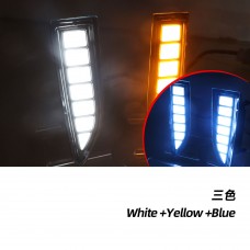 Дхо для Nissan X-trail, Желтые Сигнальные Лампы, Светодиодные Огни (Белый желтый синий)