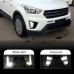 Дневные ходовые огни DRL Hyundai Creta белого цвета, св