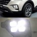 Светодиодные DRL для Hyundai Creta белого цвета