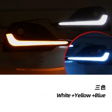 Светодиодные Дневные Ходовые Огни для Nissan Qashqai Желтого Цвета (Белый желтый синий)