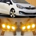 Светодиодные дневные ходовые огни для Kia Rio белого цв