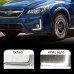 Дневные ходовые огни для Subaru XV белого цвета из АБС-