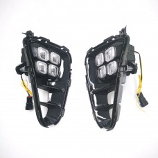 Противотуманный светодиодный светильник DRL для Kia Picanto, белый ABS, 2011-2023 год.
