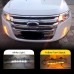 Дневной свет Ford Edge белый АБС с LED, DRL Противотума
