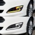 Светодиодные дневные ходовые огни для Ford Fiesta, белы