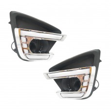 Фары для Mazda Cx-5 с Поворотником Led Drl, Белый Абс + Светодиод