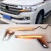 Передняя решетка с желтым светодиодом для Toyota Land C