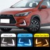 Дневные ходовые огни Toyota Yaris X 2020 желтый светоди
